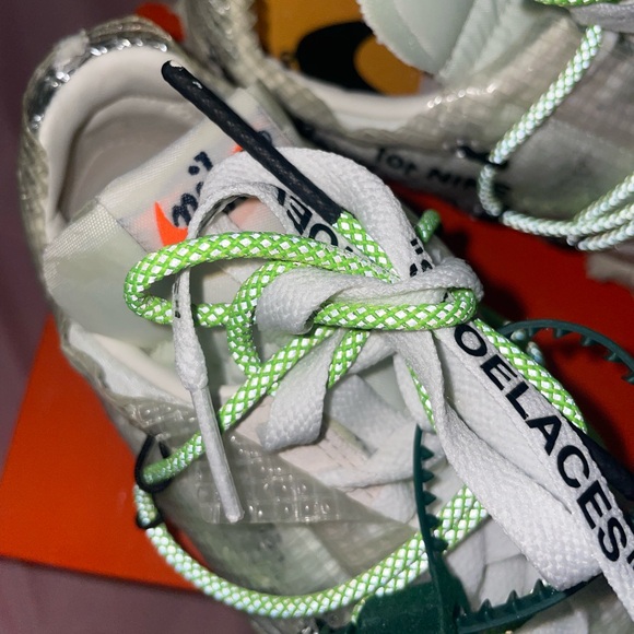 Nike X Off-White Waffle Racer SP "Electric Green" Sneakers - Picture 9 of 16
